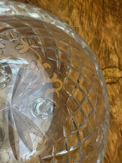 Vintage Crystal Trinket Box