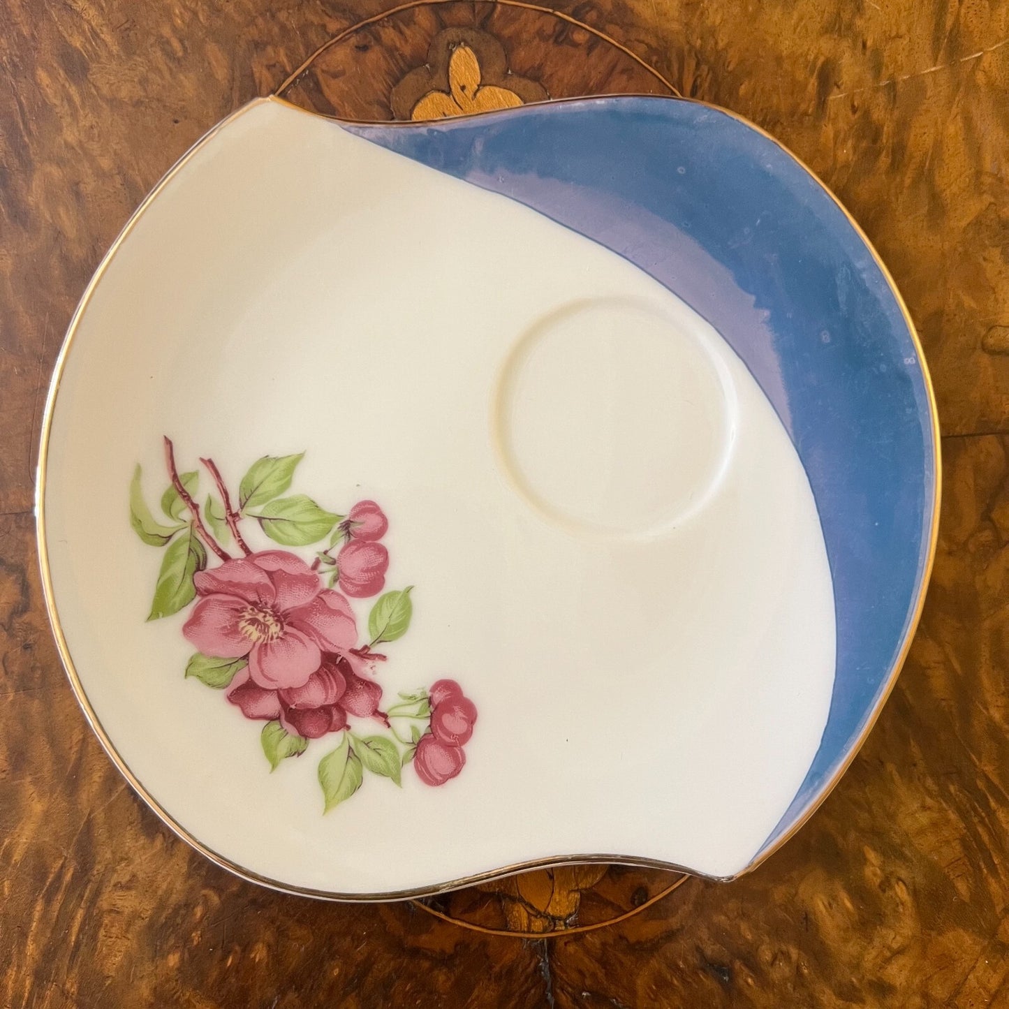 Japanese Floral Tennis Plate