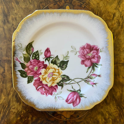  Japanese Pink Floral Side Plate 