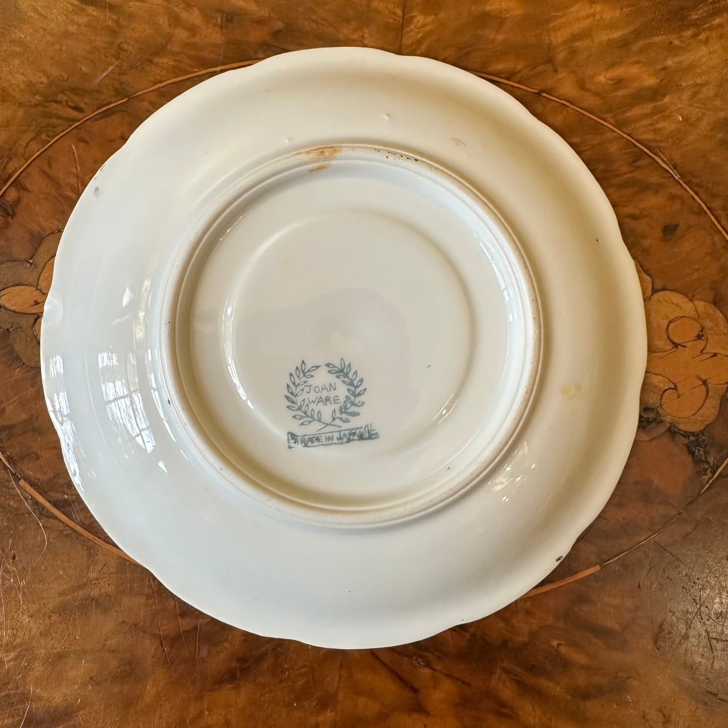 Joan Ware Violets Print Saucer 