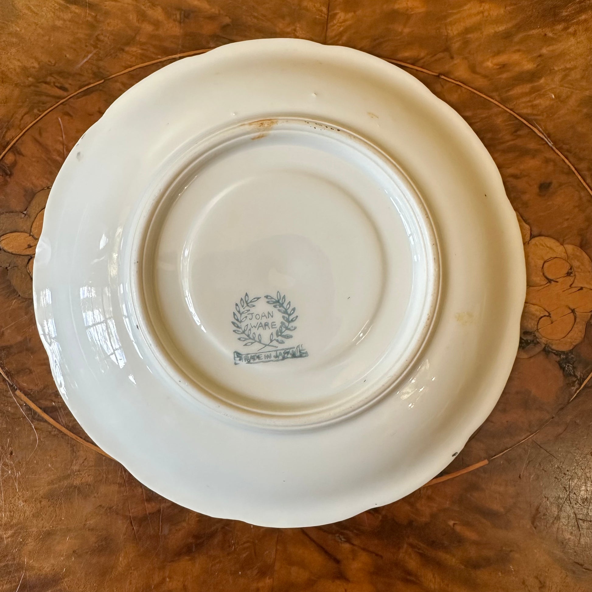 Joan Ware Violets Print Saucer 