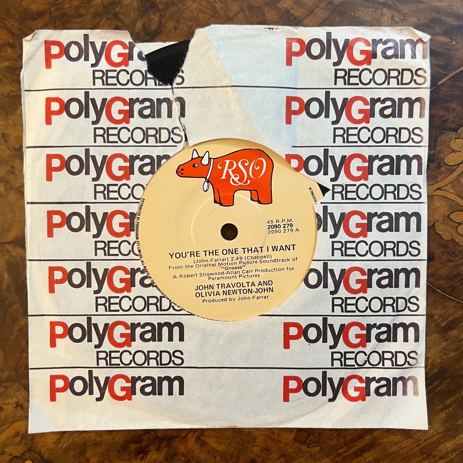 John Travolta & Olivia Newton John You're The One That I Want/ Ernie Watts Alone Record 