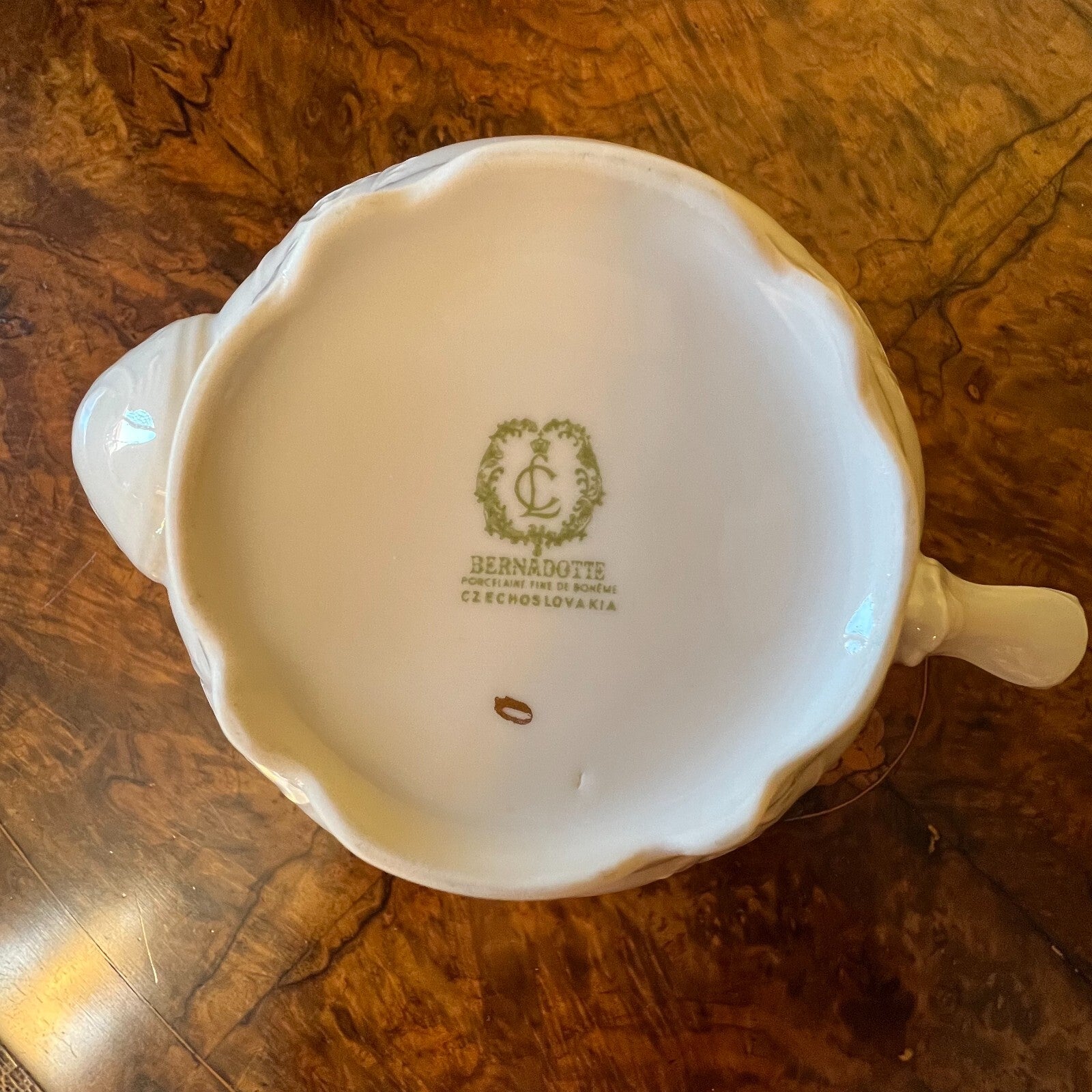 LC Bernadotte Floral Gold Trim 