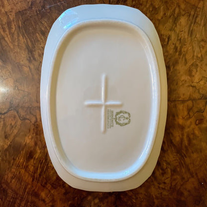 LC Bernadotte Floral Gold Trim Butter Base 