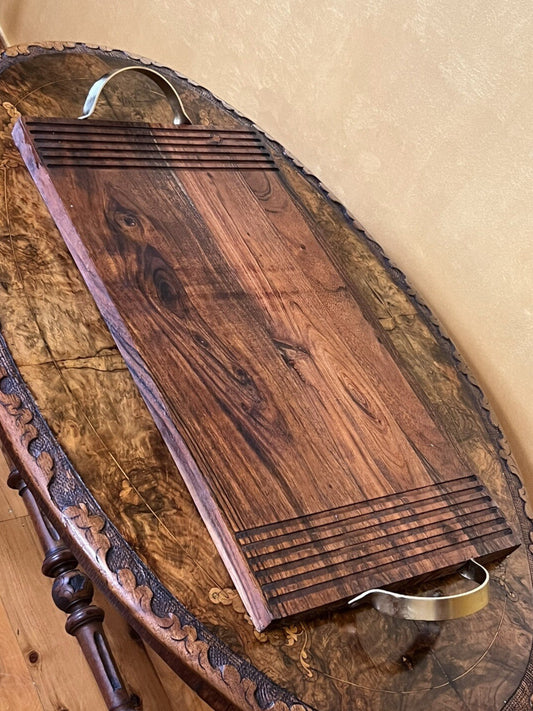 Large Wooden Cheese Board With Handles