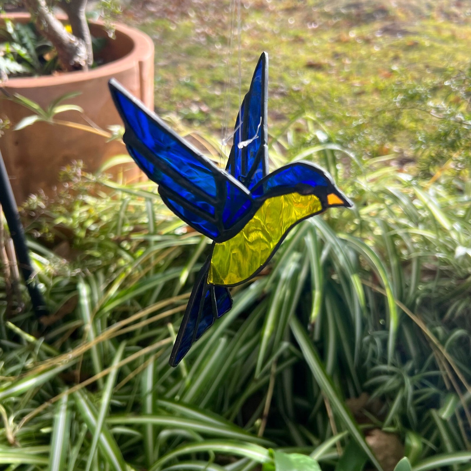  Lead Light Fairy Swallow Bird Hanging Ornament 