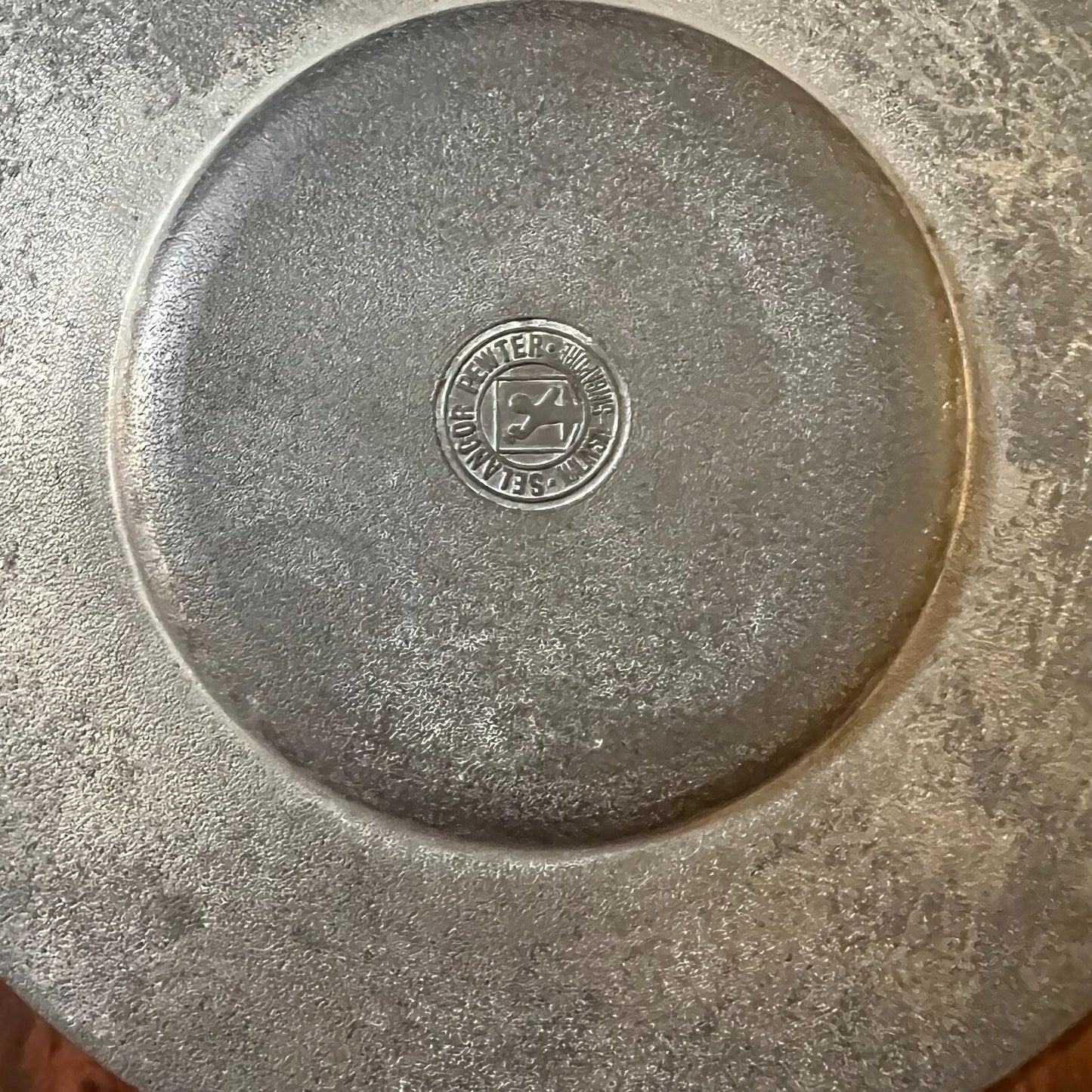 Malaysia Selangor Pewter Plate 