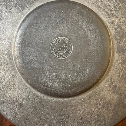 Malaysia Selangor Pewter Plate 