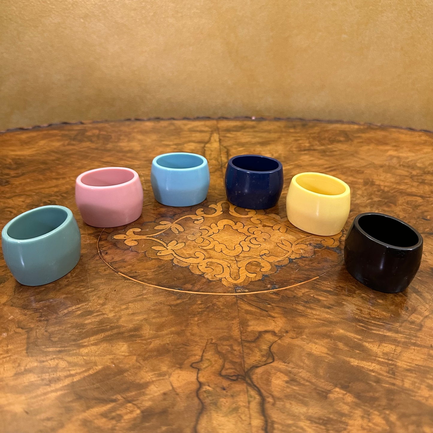 Melamine Coloured Napkin Rings 