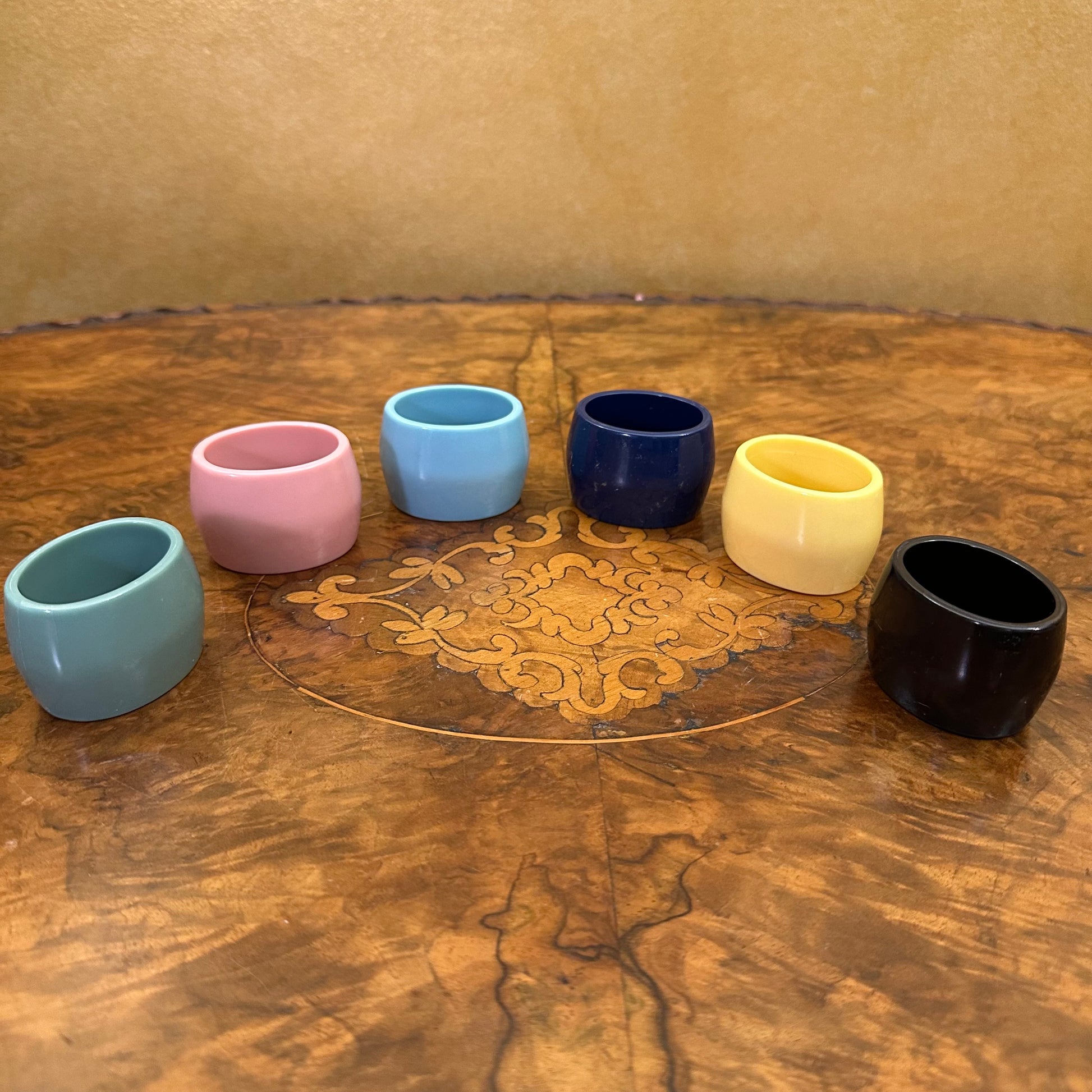Melamine Coloured Napkin Rings 
