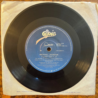 Michael Jackson I can't Help It/ Don't Stop Til You Get Enough Vinyl 