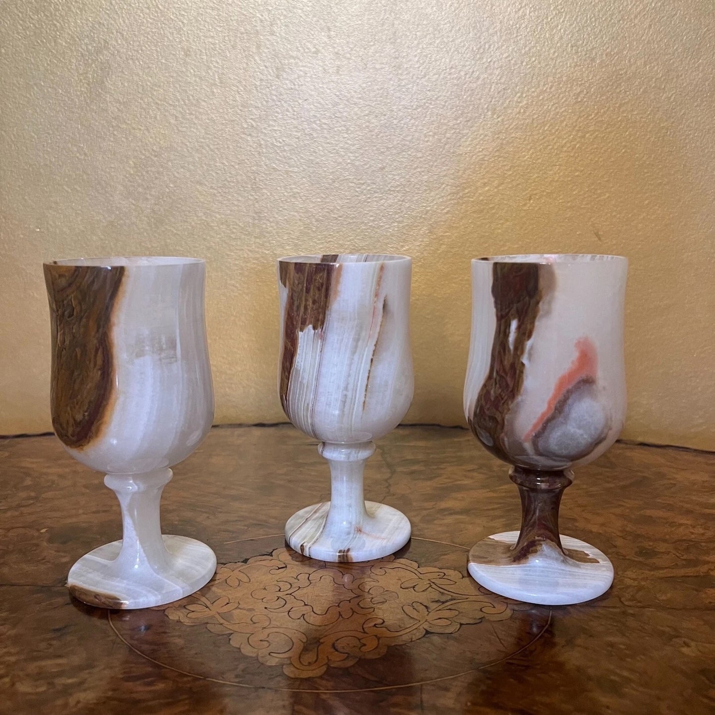 Onyx Crystal Wine Glasses Set Of 3