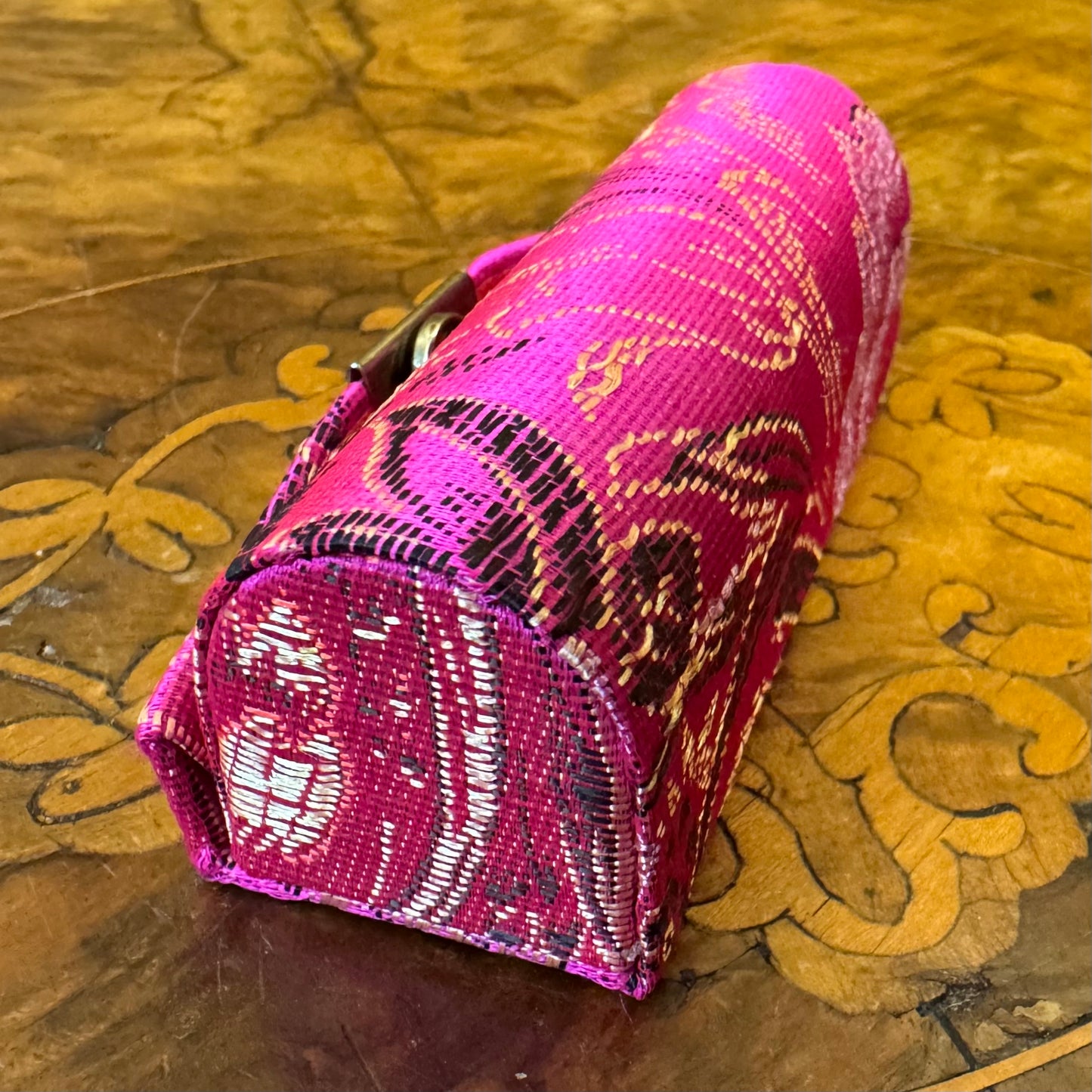 Pink Fabric Lipstick Case