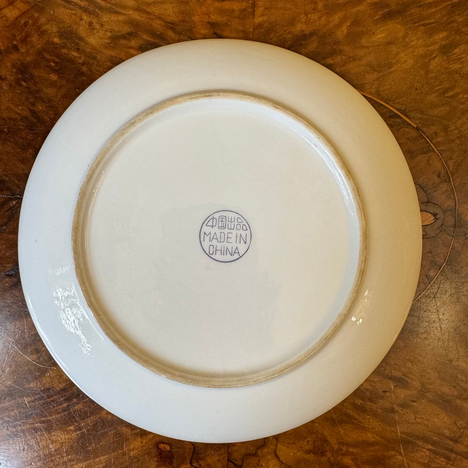 Pink Silver Floral Print Side Plate 