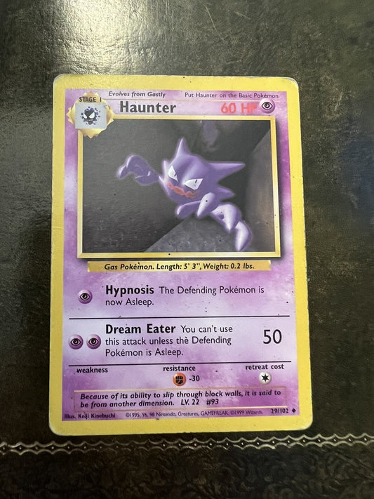 Pokémon Card Haunter 1990s Uncommon 