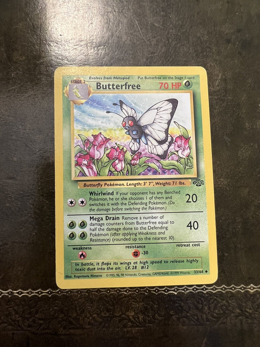 Pokemon Card Butterfree 1990s Uncommon