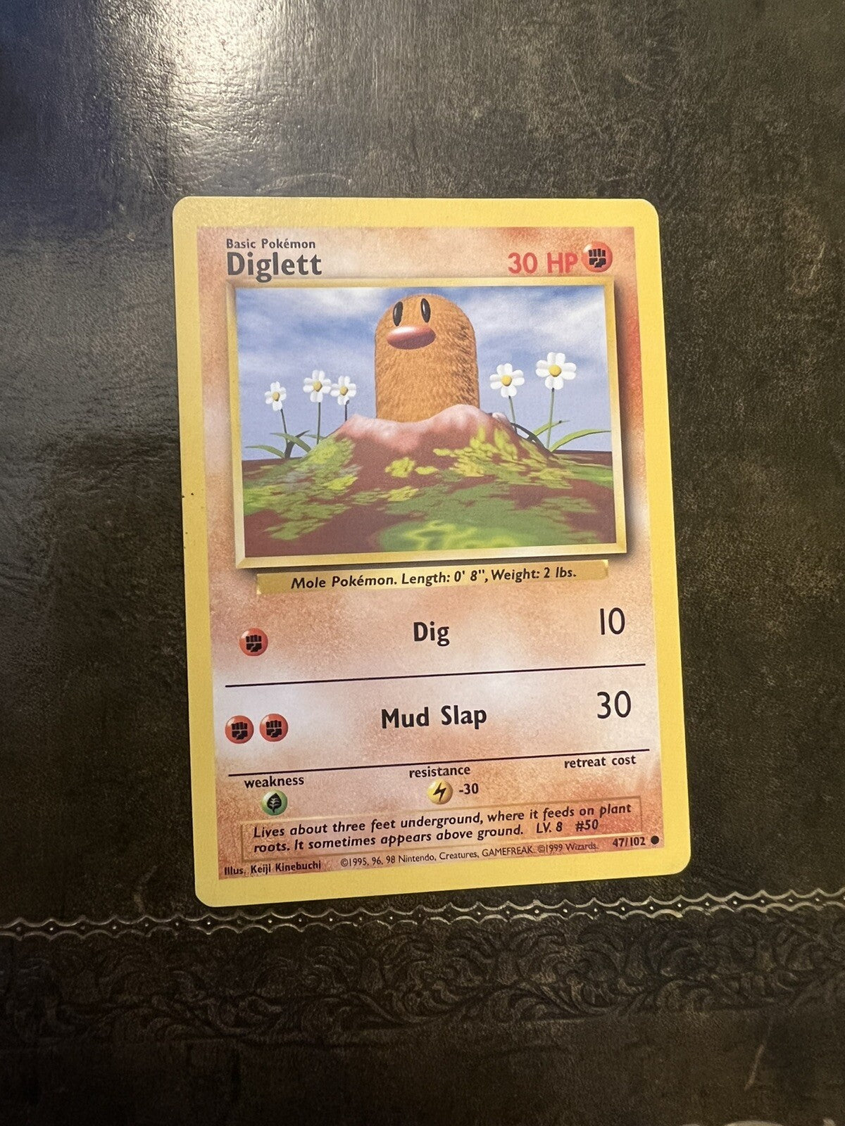 Pokemon Card Diglett Common 1990s 