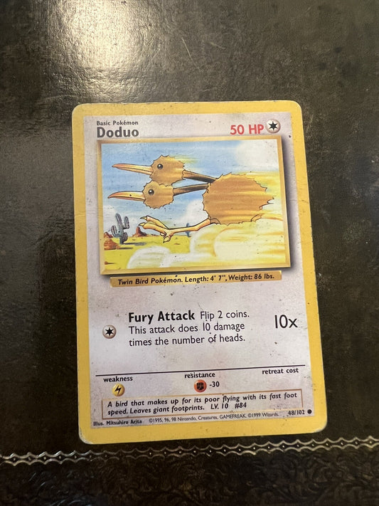 Pokemon Card Doduo 1990s Common 
