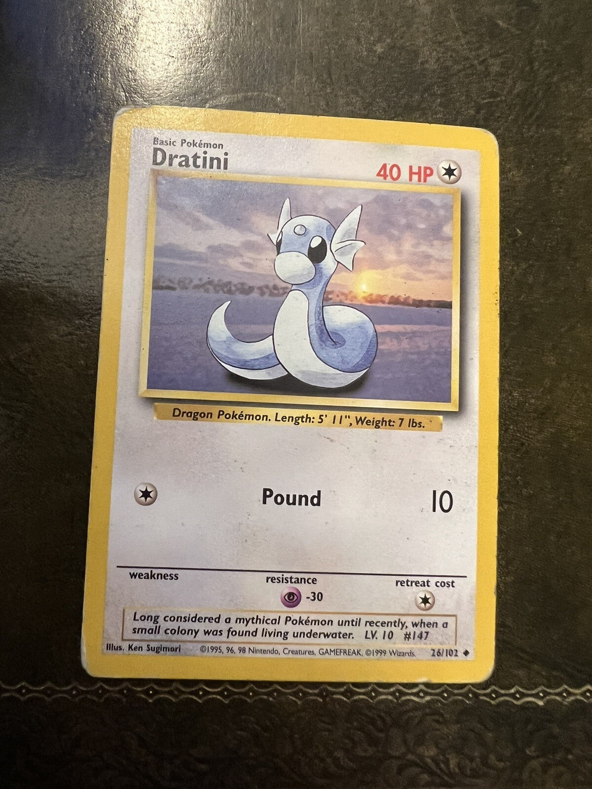 Pokemon Card Dratini 1990s Uncommon 