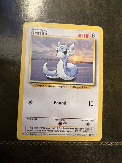 Pokemon Card Dratini 1990s Uncommon 