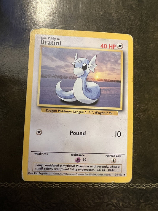 Pokemon Card Dratini 1990s Uncommon 