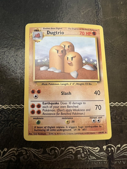 Pokemon Card Dugtrio 1990s Rare