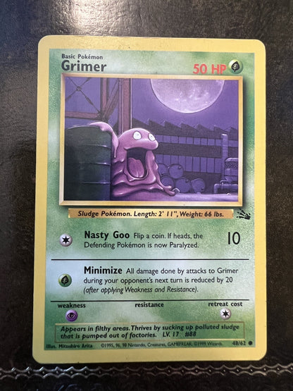 Pokemon Card Grimer Common 1990s 