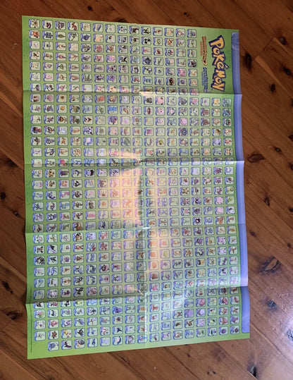 Pokemon Pokedex Kanto Region Poster