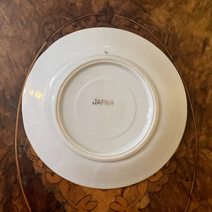 Purple Pearl Courting Print Demitasse Coffee Saucer Plate 