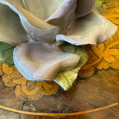 Purple Porcelain Flower Ornament 