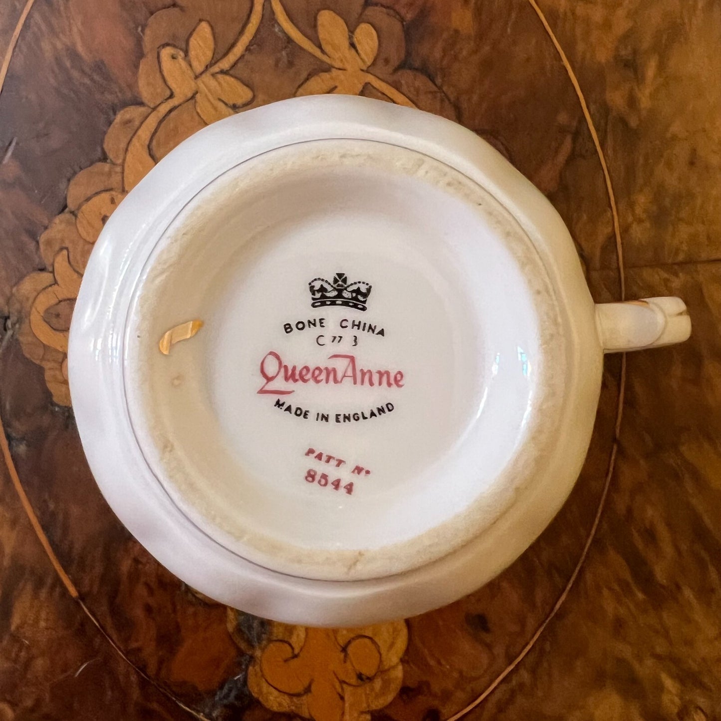 Queen Anne Pink Rose Cup 