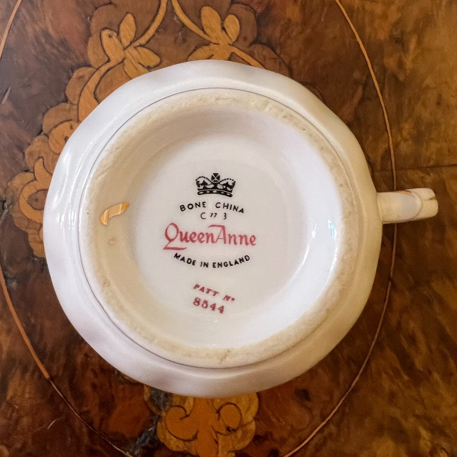 Queen Anne Pink Rose Cup 