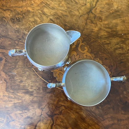 Ranleigh Silver Plated Sugar & Milk 