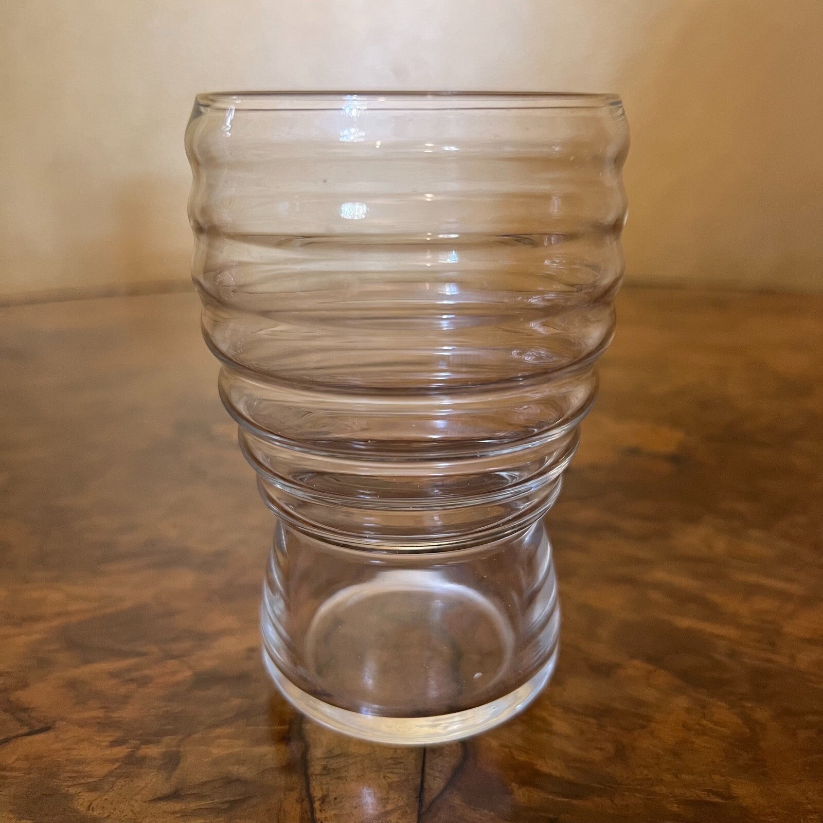 Ribbed Glass Pair 
