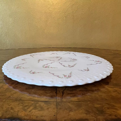 Rose Print Cake Plate