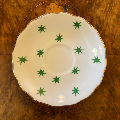 Royal Vale Green Star  Saucer 