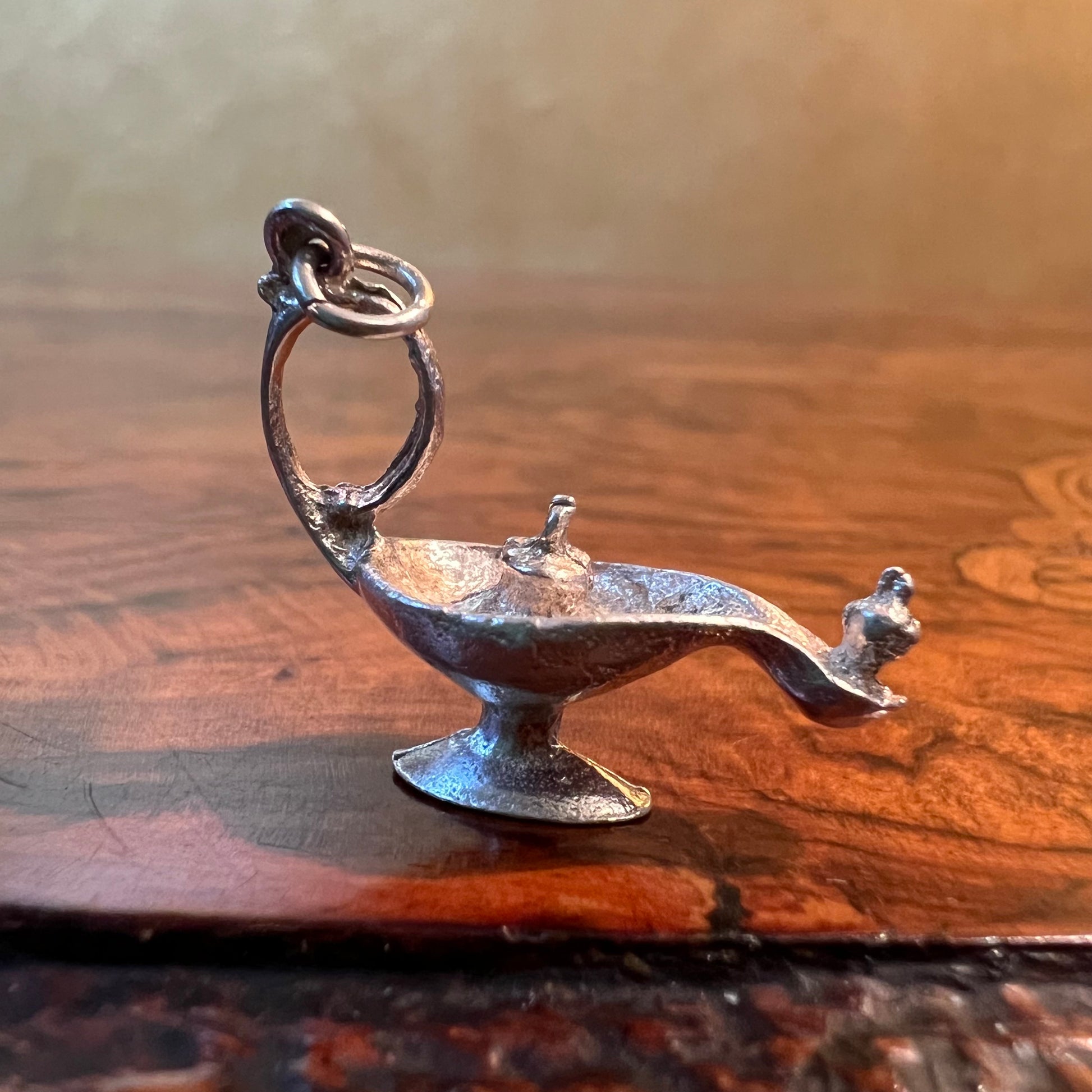 Silver Genie Bottle Charm Pendant