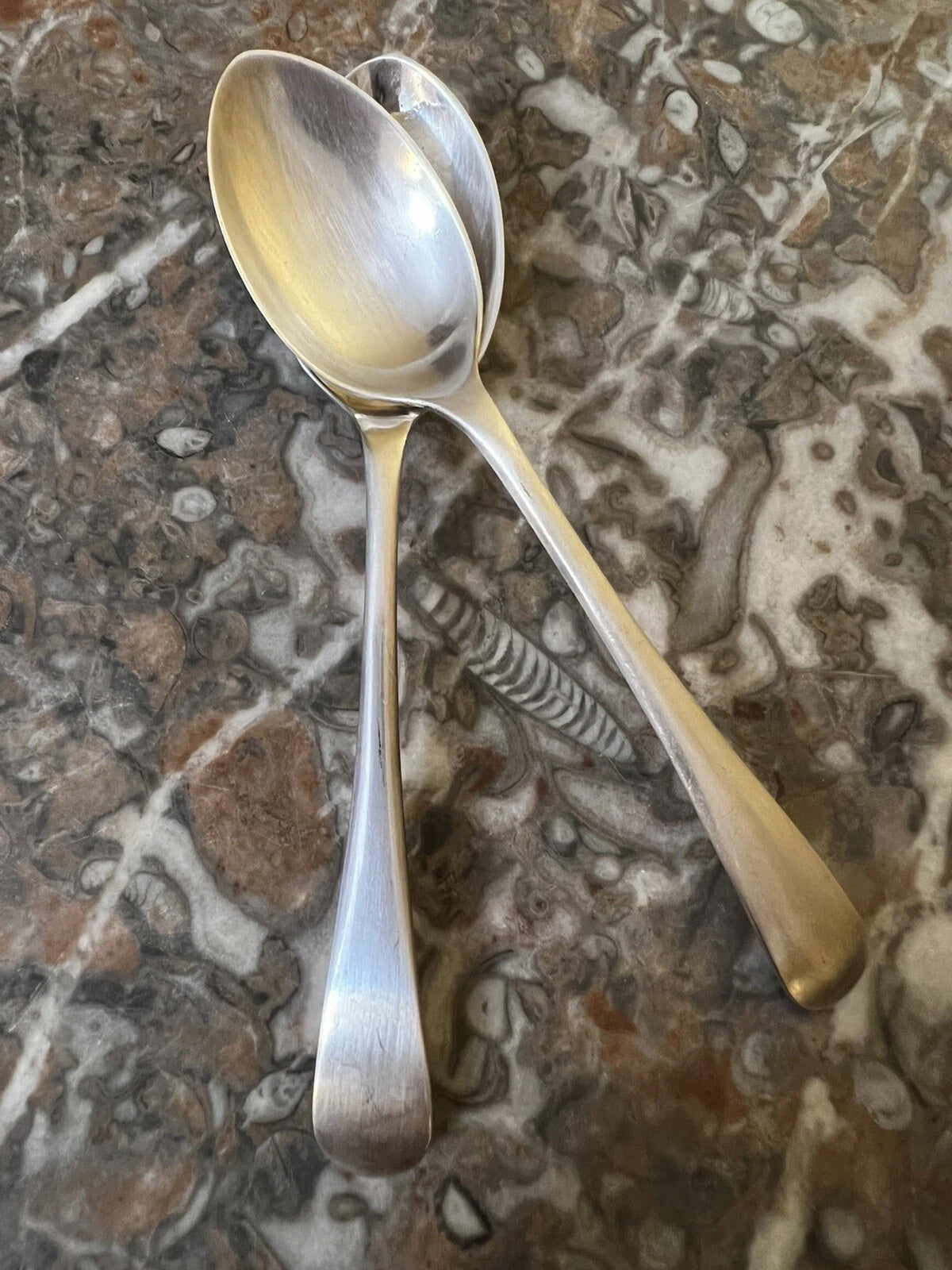 Silver Plated Teaspoons Pair 