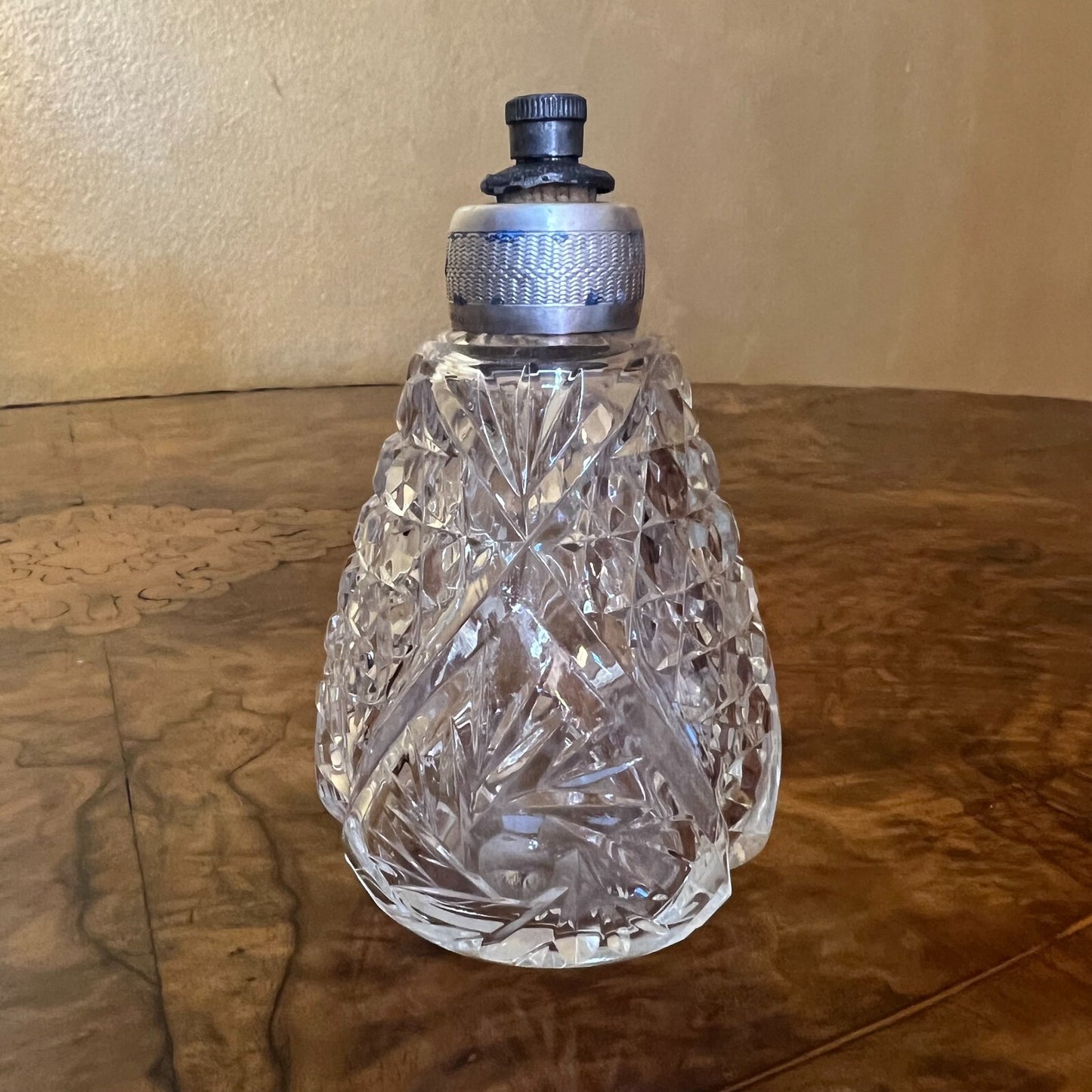 Sterling Silver Rim Perfume Bottle 