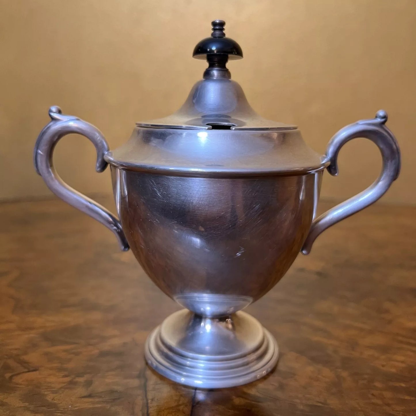 Triple Plate Luke Paramount Silver Plated Sugar Bowl