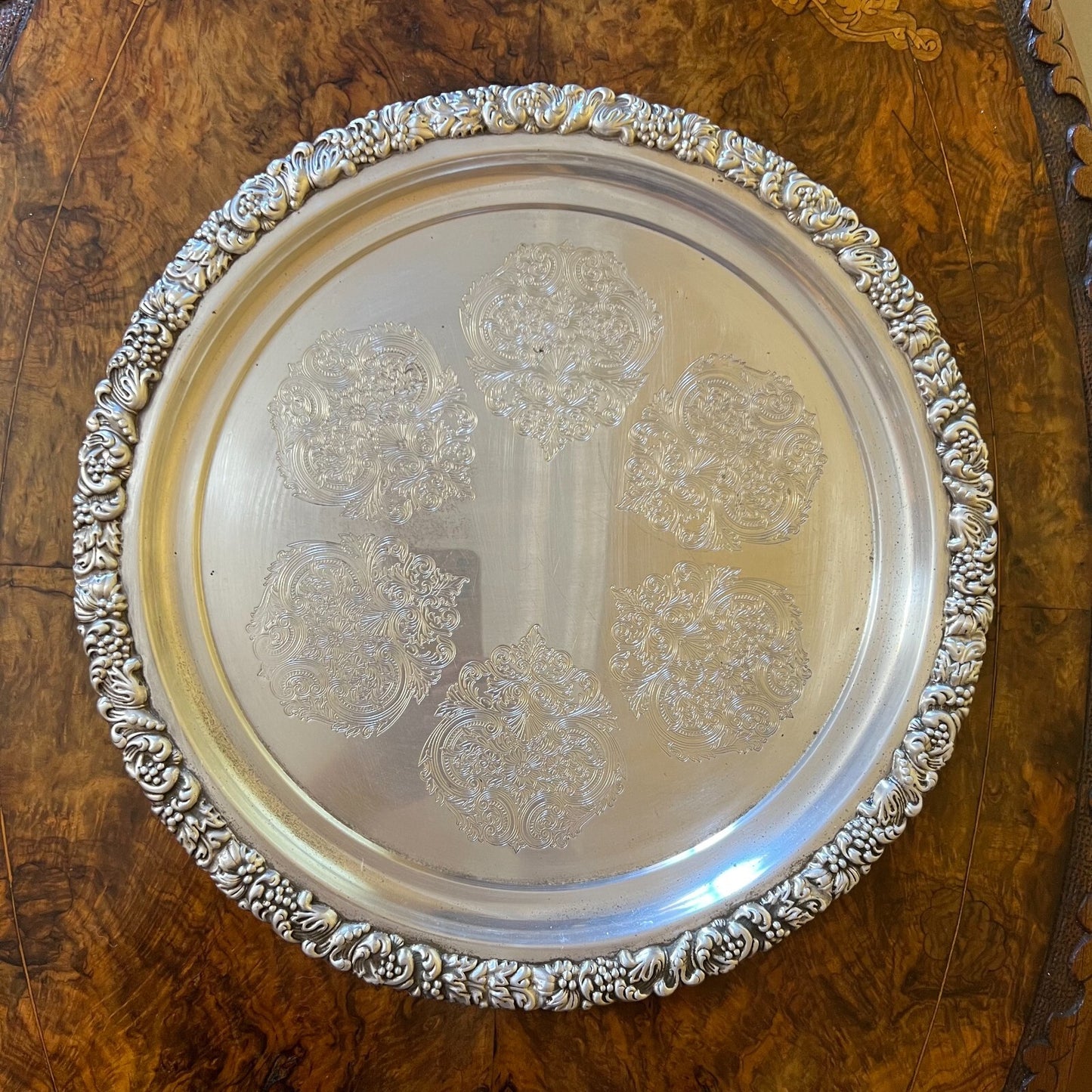 Tudor Plate Reproduction Silver Plate Tray