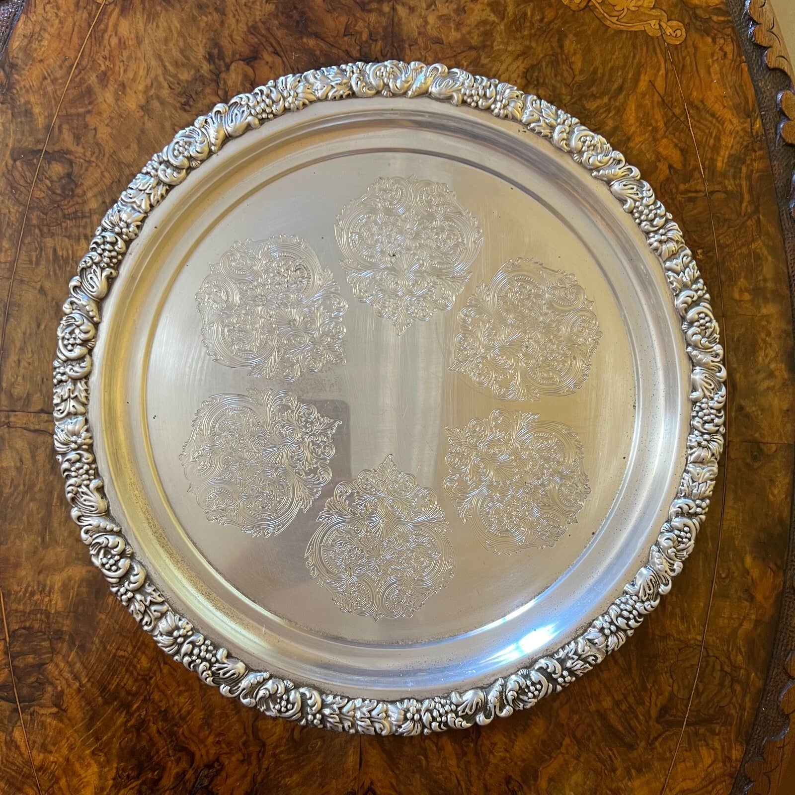 Tudor Plate Reproduction Silver Plate Tray