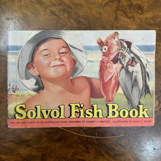 Vintage 1940s Solvol Fish Paper Book 