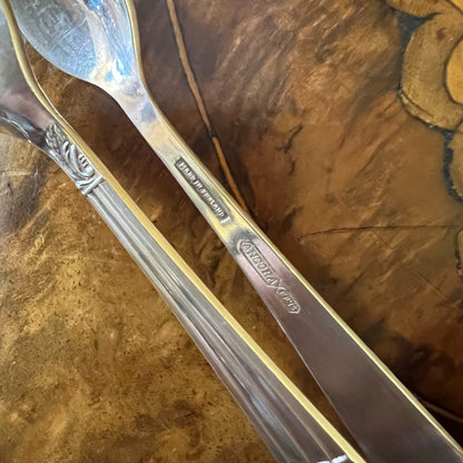 Vintage Ancora Silver Plated Sugar Tongs