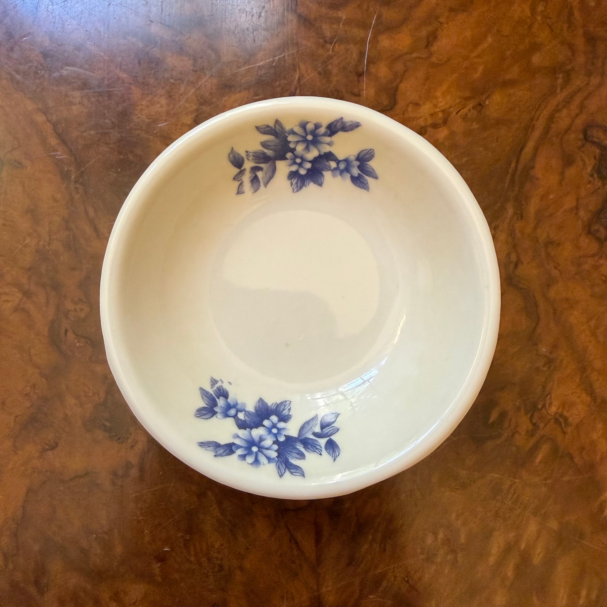 Vintage Blue Print Melamine Small Dish 
