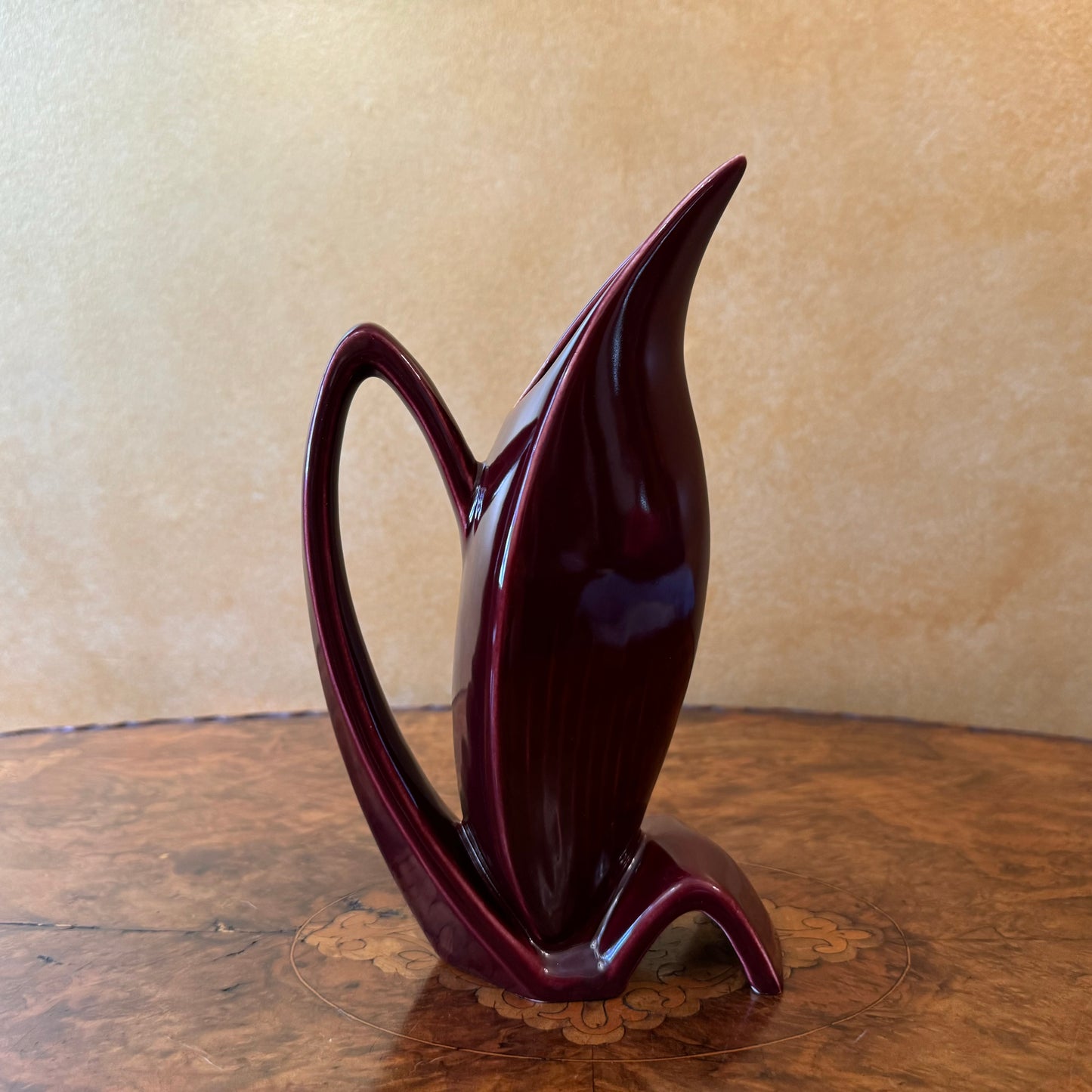 Vintage Burgundy Vase 