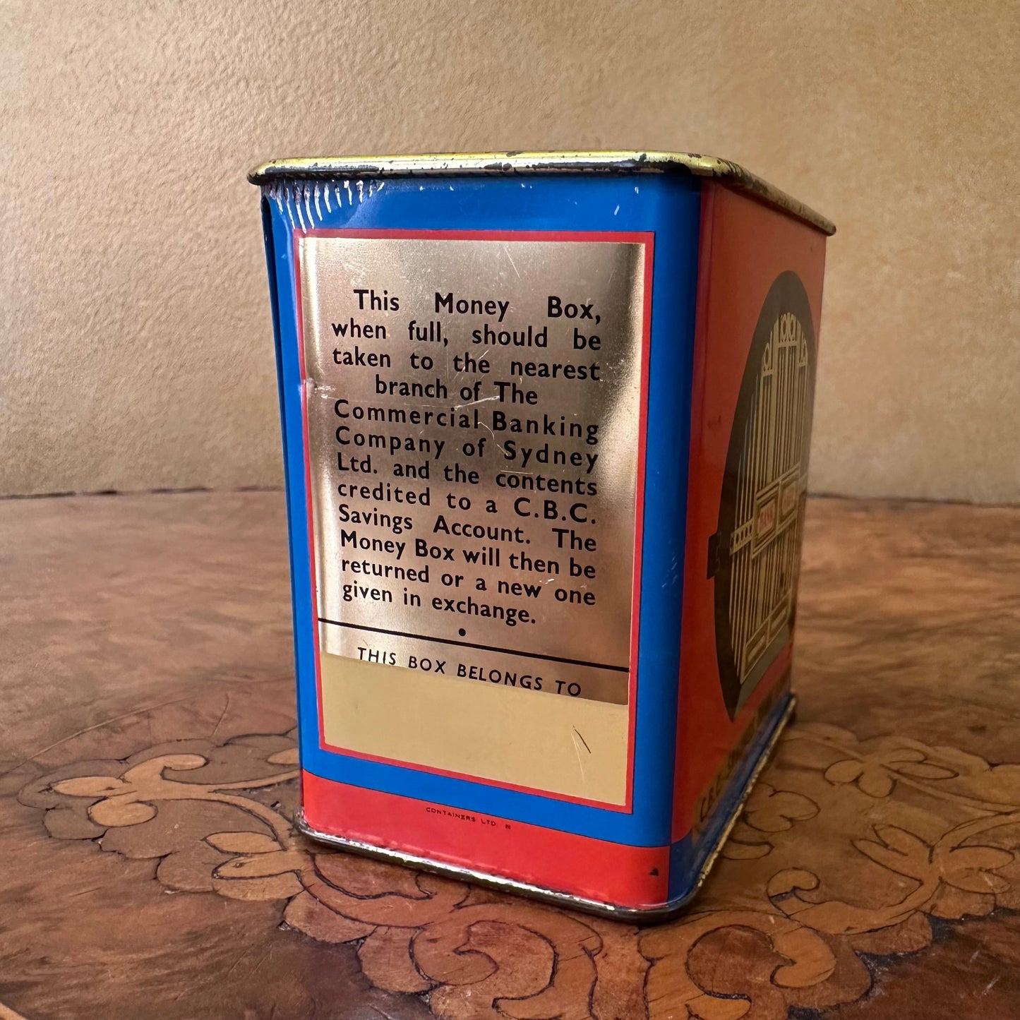 Vintage CBC Bank Sydney Money Box 