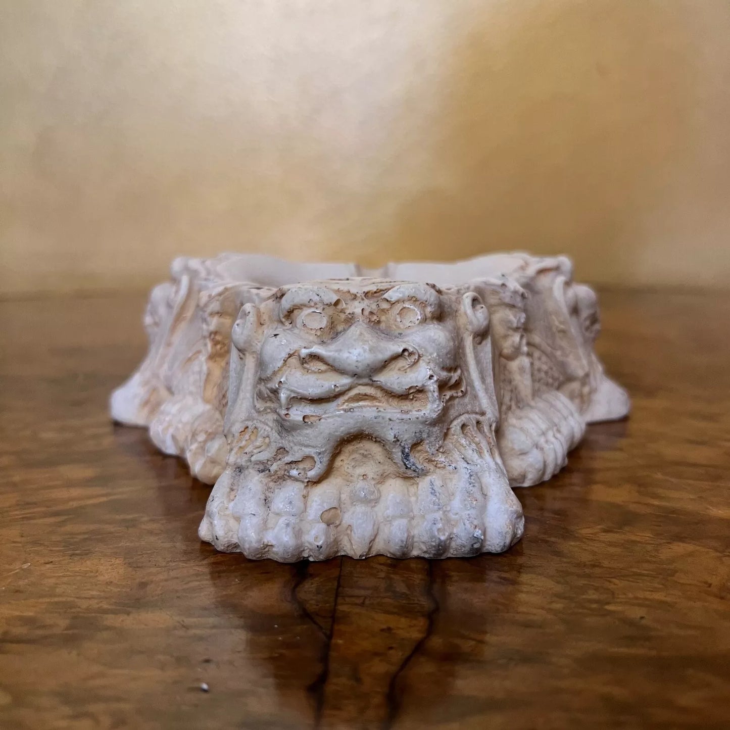 Vintage Chinese Foo Dog Resin Ashtray1960s