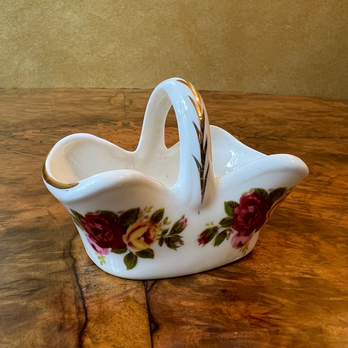 Vintage Churnet Valley Staffordshire Miniature Basket