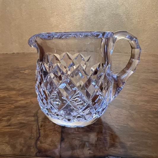 Vintage Crystal Creamer Jug 
